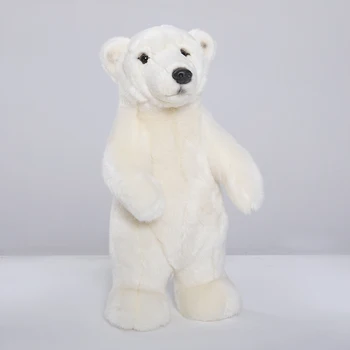 Реалистичный Белый Медведь Плюшевая Игрушка Животное Морского Мира Белый Медведь Куклы Украшение Комнаты Подарок На День Рождения Для Детей Мальчиков Девочек Дропшиппинг