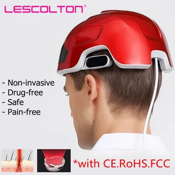 Лазерный шлем для Отрастания волос от Выпадения волос Lescolton для Лечения Выпадения волос Медицинскими Диодами Лечение Отрастания волос LLLT Laser Cap