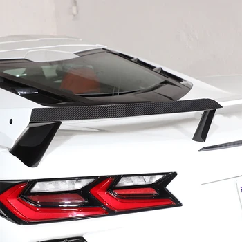 Для Chevrolet Corvette C8 Z51 Z06 2020-2024 Настоящий Автомобильный Задний Багажник Из Углеродного Волокна, Спойлер, Накладка На Крыло, Наклейка, Автомобильные Аксессуары