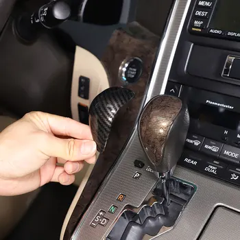 Для Toyota Alphard 2011-2014 ABS Крышка головки переключения передач из углеродного волокна, накладка, наклейка, аксессуары для интерьера Автомобиля