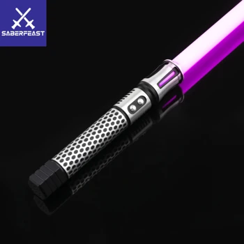 TXQSABER Neo Pixel Световой Меч Proffie2.2 Гладкая Поворотная Металлическая Ручка Со светодиодной лентой Лезвие Рождественский Косплей Игрушки-Джедаи Скелет