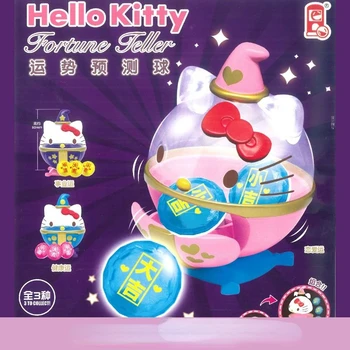 Оригинальные фигурки Sanrio Hello Kitty Augur Fortune Gashapon Kawaii из Аниме, милые модели, подарок для девочек