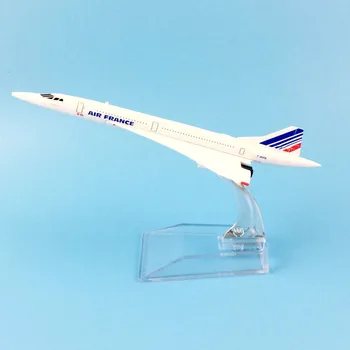 Модель Самолета Модель самолета 16 см Air France Concorde Модель самолета Литые под давлением Металлические Модели самолетов 1: 400 Самолет Игрушка В подарок