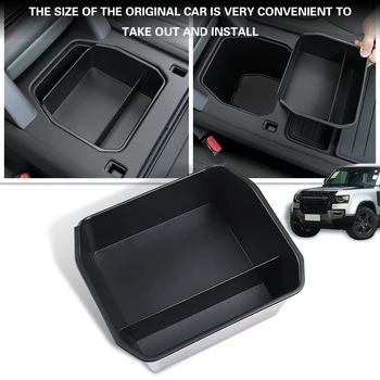 Черный ABS Для Land Rover Defender 110 2020, Внутренний Подлокотник Автомобиля, Ящик для хранения, Декоративная отделка, Автомобильный Аксессуар