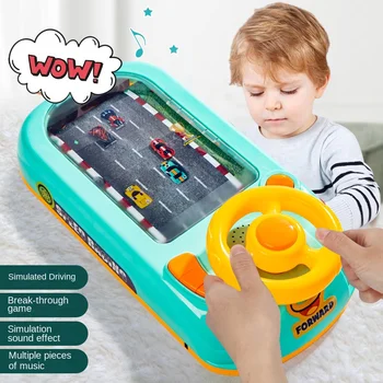 Детская игрушка-симулятор рулевого колеса автомобиля Dodge Электронная Приключенческая игра С музыкальными звуковыми эффектами для детей Baby