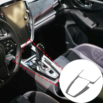 Для Subaru WRX 2021-2023 Из мягкого углеродного волокна Центральная панель переключения Передач Декоративная наклейка Аксессуары для модификации интерьера