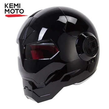 Мотоциклетный шлем, откидывающаяся Съемная Маска, Робот Для мужчин, Стиль, крутой мотоцикл, монстр, Полнолицевые шлемы, Точечное одобрение, Модульный