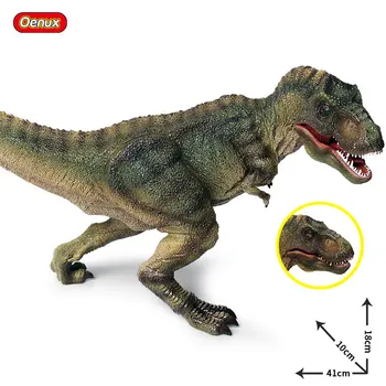 Oenux Юрский Плотоядный Большой Тираннозавр Рекс Рот Может Открывать Большой Парк Динозавров Фигурка ПВХ Высококачественная Развивающая Игрушка Для Малыша