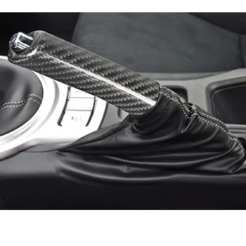 Автомобильная замена Рукоятки ручного тормоза из углеродного волокна, Внутренняя отделка крышки ручного тормоза автомобиля, аксессуары Subaru BRZ Toyota 86