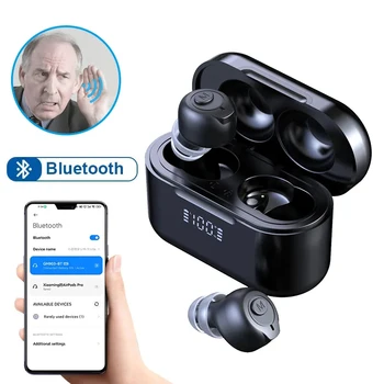 2023 Новых Слуховых аппарата с Bluetooth Для пожилых людей Беспроводной Перезаряжаемый Слуховой аппарат с цифровым дисплеем Для тяжелой потери слуха