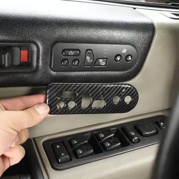 Для Hummer H2 2003-07 автомобильный стайлинг ABS из Углеродного волокна/Серебристый Переключатель памяти автомобильного сиденья, рамка, накладка, наклейка, автомобильные аксессуары