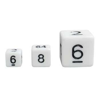 100 шт. Квадратные белые игровые Ролевые Игры Кубики с цифрами Игрушка