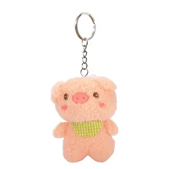 Подвеска в виде куклы-Свиньи, милая легкая мягкая игрушка-свинья, брелок для ключей для детей 