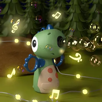 Игрушка-мыльная машина с оленем, Динозавр, игрушки для улицы, Электрическая игрушка-мыльный пузырь В форме животного с музыкой, автоматические игрушки-мыльные пузыри