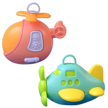 детская игрушка 0-12 месяцев, модель самолета, погремушки, развивающие интеллект ребенка, пластиковый колокольчик, музыкальный инструмент для раннего детства, игрушка