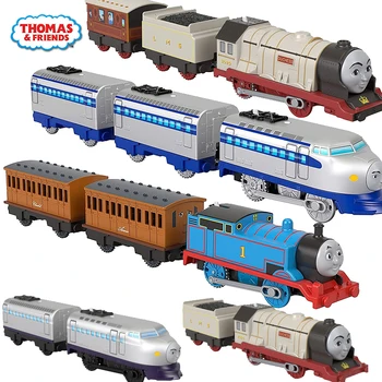Оригинальный электропоезд Thomas and Friends Trackmaster, Моторизованный, отлитый под давлением, 1: 43, автомобиль, игрушки для мальчиков, детский подарок на день рождения