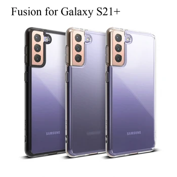 Ringke Fusion Разработан для Galaxy S21 Plus, силиконовый чехол, гибкое покрытие из ТПУ и Прозрачная задняя крышка из жесткого ПК, Гибрид