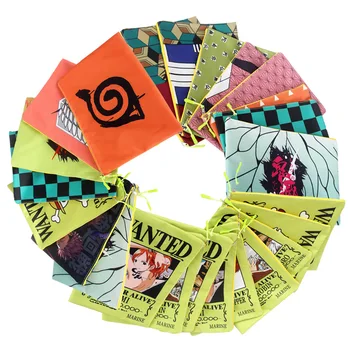 Сумка для периферийных файлов Аниме One Piece Demon Slayer Blade Naruto Для учащихся начальной и средней школы Бумажный пакет для тестирования