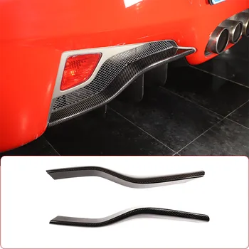 Для Ferrari 458 2011-2016 Автомобильный задний бампер из настоящего углеродного волокна, спойлер, защита от царапин, накладка, автомобильные аксессуары