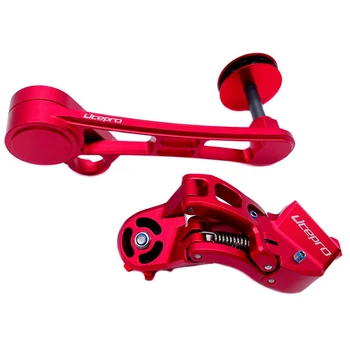 Натяжитель кольца цепи, задний переключатель передач, молния, Складной Направляющий ролик велосипедной цепи для 11-28 зубьев, аксессуар для велосипеда, красный