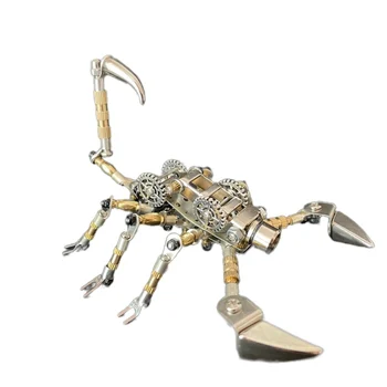 Металлический Скорпион Механическая Модель Комплект Diy Цельнометаллическая Сборка Игрушка 3D Головоломка Насекомое Металлическая Игрушка в стиле Стимпанк Подарки для Мужчин Детей