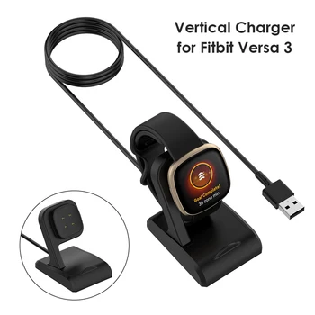 Для Fitbit Sense 2 Кабель для зарядки, док-станция, умный браслет, заменяющий кабель для зарядки, портативное USB-зарядное устройство для Fitbit Versa 3 4
