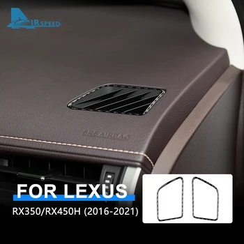 Для Lexus RX350 RXH450 2016-2020 2021 Настоящее Углеродное Волокно, Автомобильная Наклейка На Вентиляционное Отверстие, Крышка, Внутренняя Отделка, Аксессуары Для Укладки Автомобилей