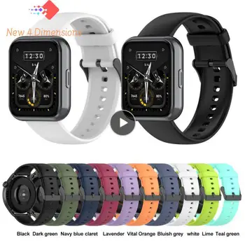 Браслет, смарт-браслеты для спортивных силиконовых часов Realme Watch, дышащий силиконовый ремешок для часов Watch2
