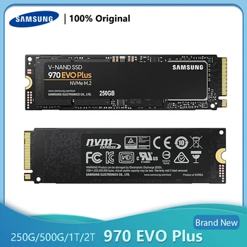Оригинальный SAMSUNG 970 EVO Plus NVMe M.2 SSD 1 ТБ 500 ГБ 250 Г Твердотельный накопитель TLC Жесткий Диск PCIe Gen 3x4 M2 SSD Для Настольного Ноутбука