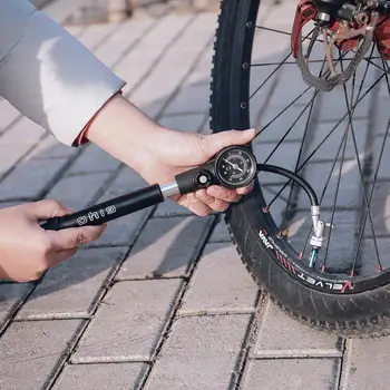 Велосипедный шинный насос Gs41e с кронштейном для крепления Портативный мини-насос высокого давления из алюминиевого сплава
