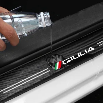 Защита порогов автомобиля Наклейки на задний бампер багажника для Alfa Romeo Giulia Аксессуары