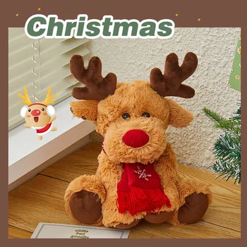 Милая кукла-Лось, мягкая плюшевая игрушка, Рождественские подарки для девочек, Новогоднее украшение в Канун Рождества
