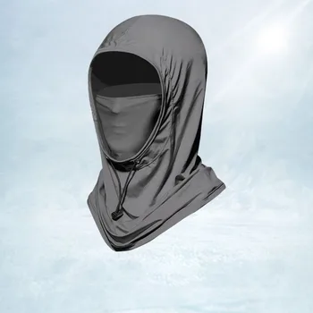 Солнцезащитная маска с защитой от солнца/ультрафиолета, новая дышащая солнцезащитная шапочка из ледяного шелка с завязками, быстросохнущая маска для лица Для мужчин