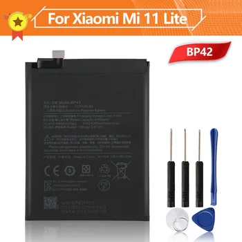 Аккумулятор телефона BP42 для Xiaomi Mi 11 Lite Оригинальный сменный аккумулятор 4250 мАч бесплатные инструменты