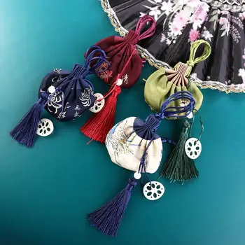 функция Карман на шнурке, Карманный Автомобильный карман из ткани Хань, Мешочек в китайском стиле, сумка для хранения ювелирных изделий, Саше для переноски