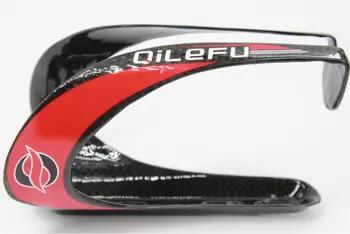 Новейший QILEFU красный дорожный велосипед матовый 3K полный карбоновый держатель для бутылки с водой Горный велосипед карбоновый держатель для бутылки MTB запчасти Бесплатная доставка