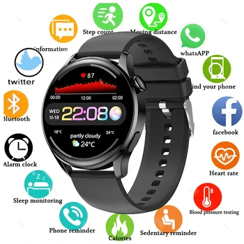 для Huawei Watch GT3 Смарт-часы Мужские Android Bluetooth Call IP68 Водонепроницаемый фитнес-трекер для измерения артериального давления Smartwatch 2023 Женские