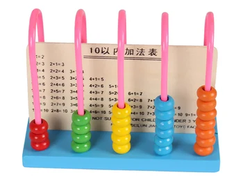 5-рядный Детский Деревянный Счет Из Бисера, Обучающие Математические игрушки, Математика Для раннего обучения, Арифметическое Сложение, Вычитание 2021
