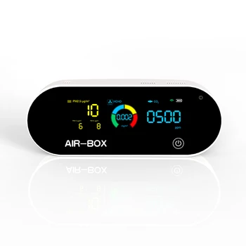 Высококачественное Портативное устройство для мониторинга качества воздуха PM2.5 Smart WiFi с ЖК-дисплеем для помещений CO2