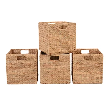 Складная корзина Better Homes & Gardens, набор из 4 плетеных корзин, органайзер для хранения корзин