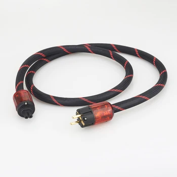 Audiocrast P101 & DW12 Медный Аудиокабель питания Hi-Fi EU Schuko plug Позолоченный кабель питания schuko