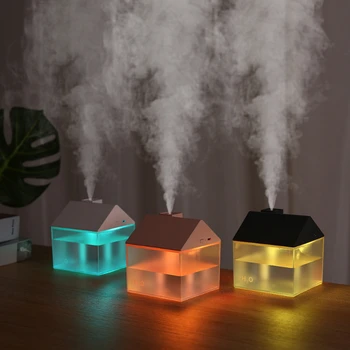 Креативный увлажнитель воздуха для маленького дома 3в1 USB Домашний Портативный настольный бесшумный мини-ночник, ультразвуковой бесшумный диффузор для создания тумана