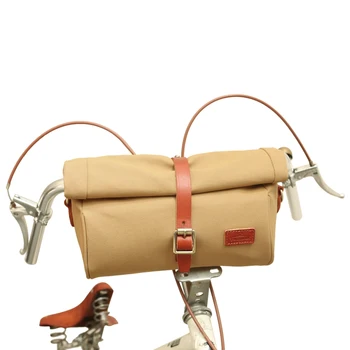 Tourbon, сумка для переднего руля Велосипеда в стиле Ретро, сумка для велосипедного сиденья, Седельная сумка, Сумки для велоспорта, Сумка с плечевым ремнем, холст и кожа
