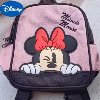 Детский рюкзак Disney, Детская сумка, Детский весенне-летний Новый мини-рюкзак с принтом Минни Маус
