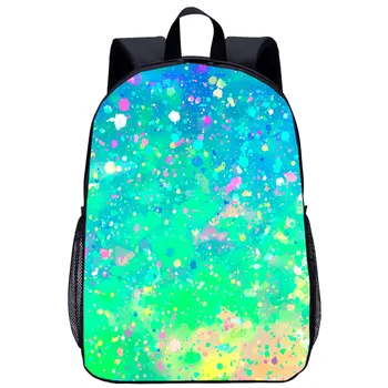 Абстрактная Текучая Красивая Цветная Школьная сумка Для девочек и мальчиков Школьный рюкзак Модный крутой 3D Принт Подростковая Дорожная сумка для ноутбука Сумки для книг