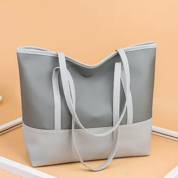 2023 НОВАЯ Женская сумка из искусственной кожи на одно плечо, классическая Винтажная сумка-тоут Большой емкости