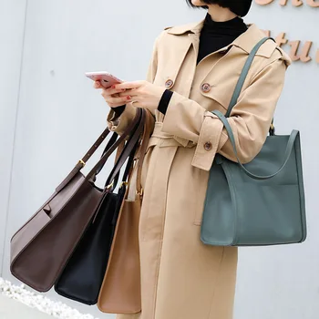 Женская сумка-мешок, женская повседневная роскошная сумка из мягкой спилка и сумочка на плечо для женщин, Дизайнерские сумки для поездок на работу для девочек