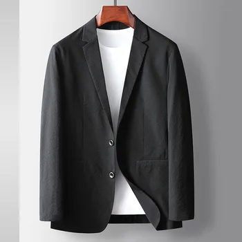 B1904-Мужской повседневный весенне-осенний костюм, мужское свободное пальто