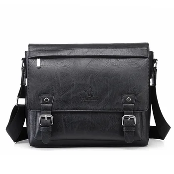 2023 Новый Брендовый Мужской деловой портфель, сумка из спилка, Высококачественные Мужские офисные сумки для 14-дюймового ноутбука формата А4, мужские сумки