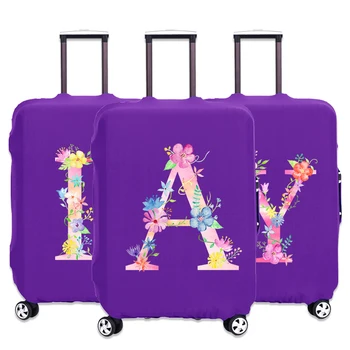 Чехол для багажа Фиолетового цвета, более толстый защитный Съемный чехол для багажа 18-32 дюймов, аксессуары для путешествий, Защитные чехлы для чемоданов